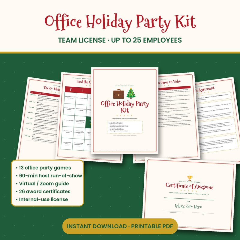 Office Holiday Party Kit Team License mockup